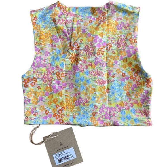 NWT Stone Fox Swim x REVOLVE Mase Top in Flower Fields Size Small - Picture 3 of 6